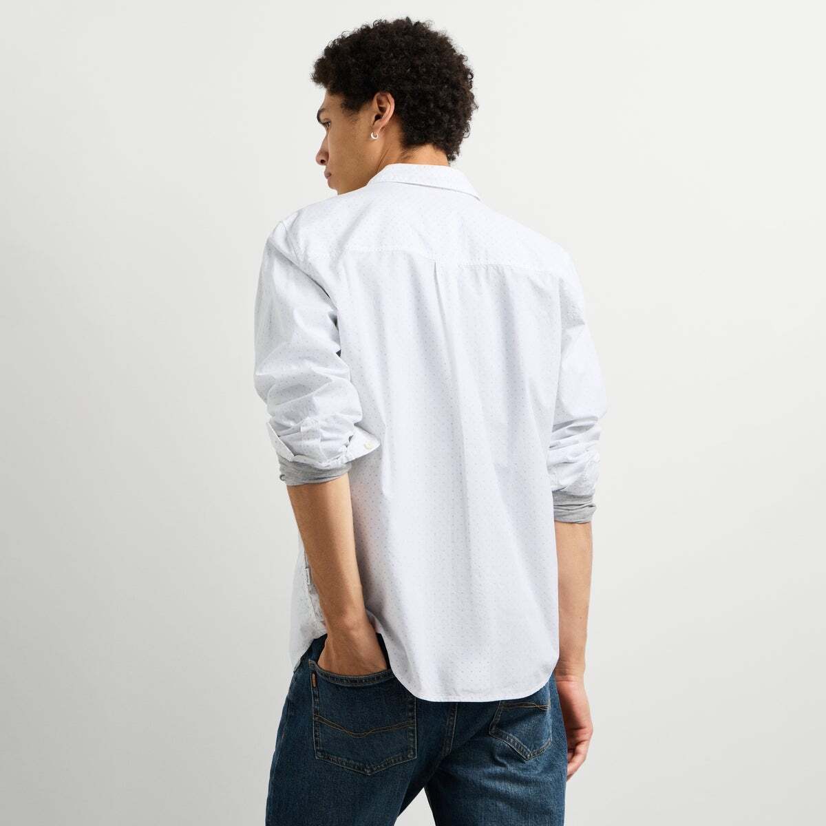 Chemise Coupe Regular En Popeline Imprimée blanc, PEPE JEANS