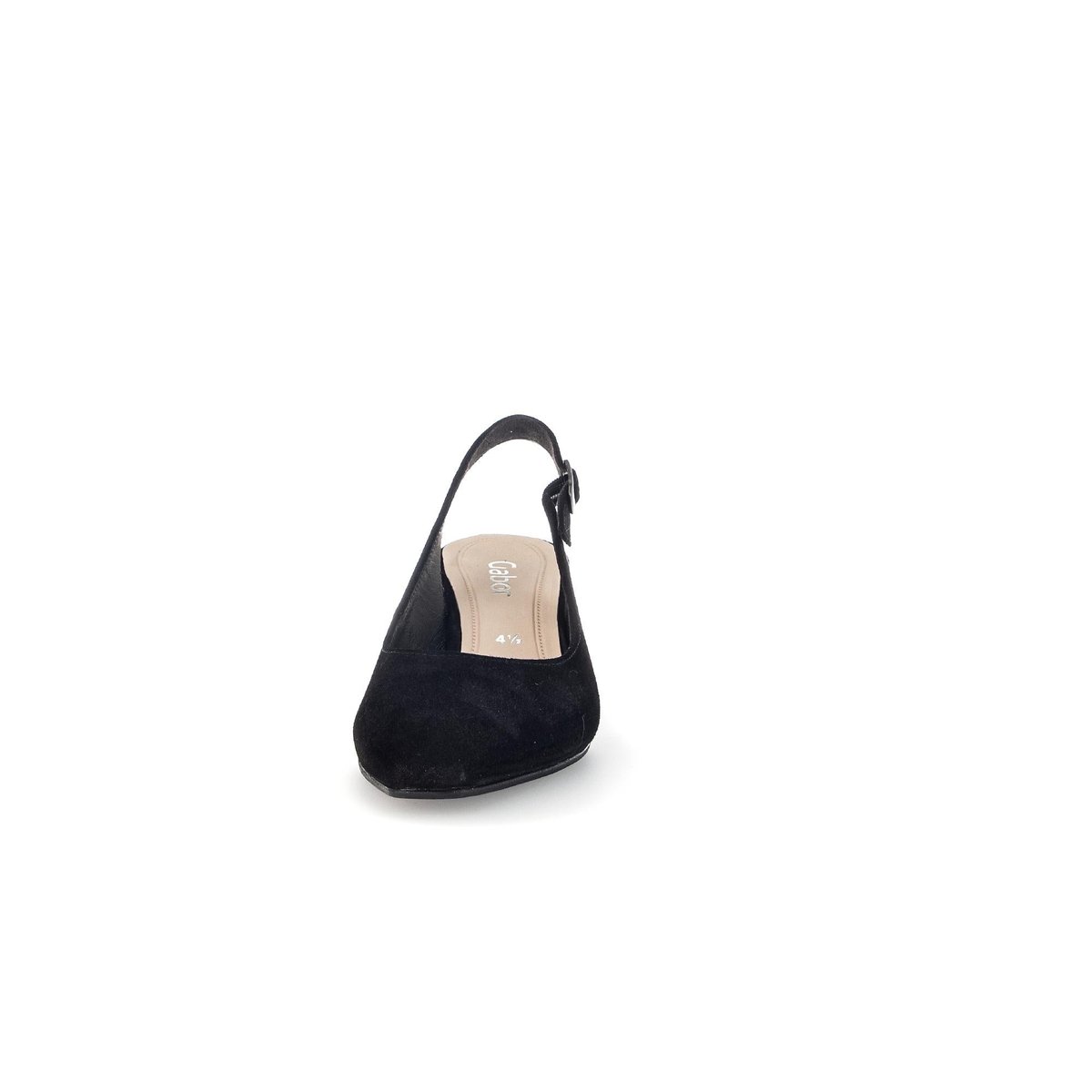 Escarpins en cuir à talon décroché noir, GABOR