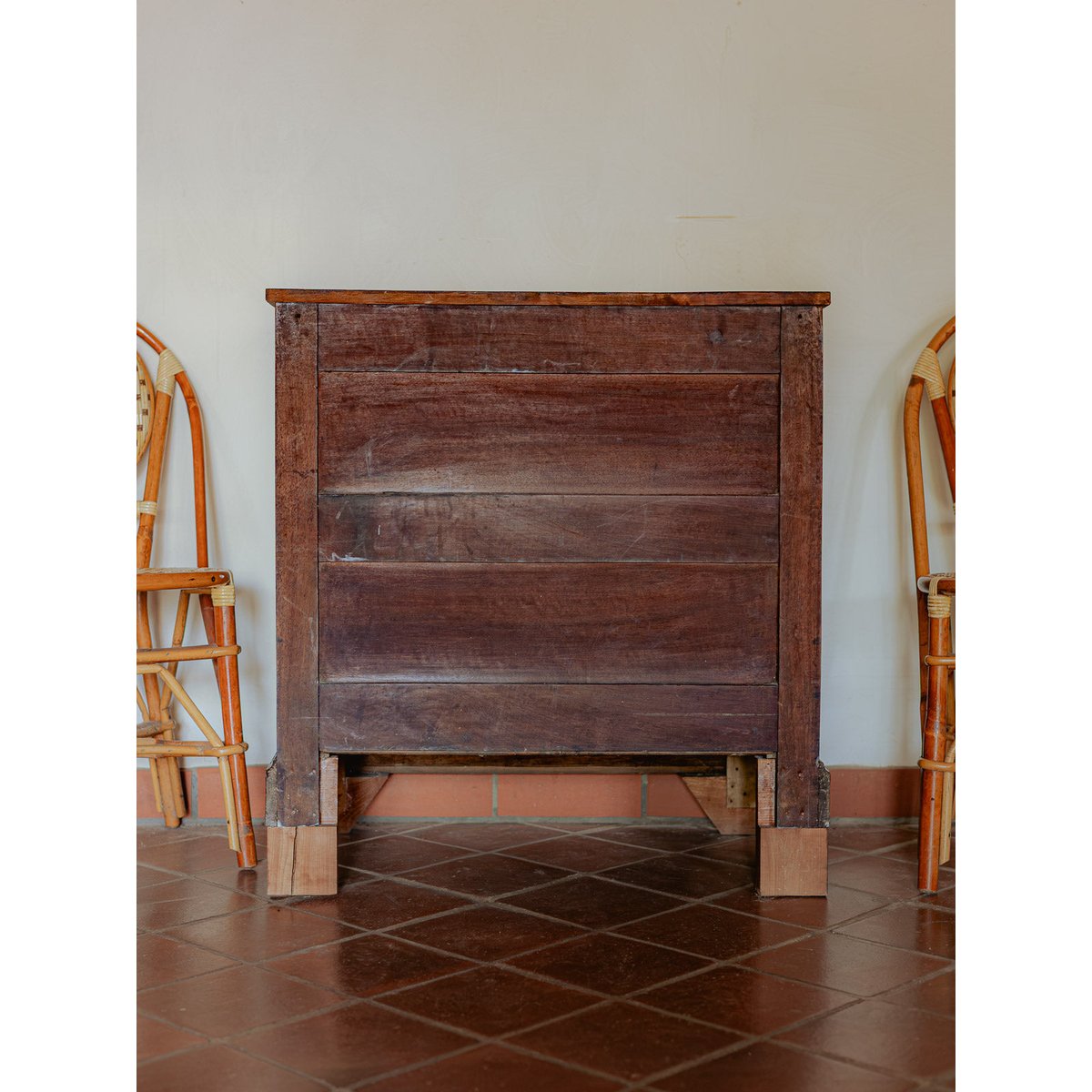 Commode en chêne foncé Garance N°697 - Bon état bois foncé, DEBONGOUT