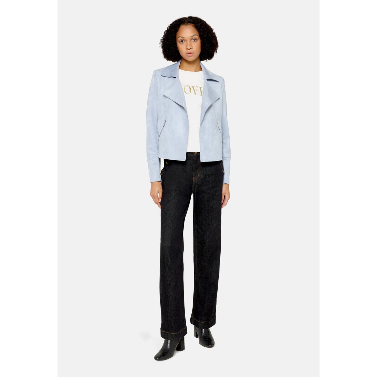 Veste blazer à bord franc blue blizzard, CARTOON