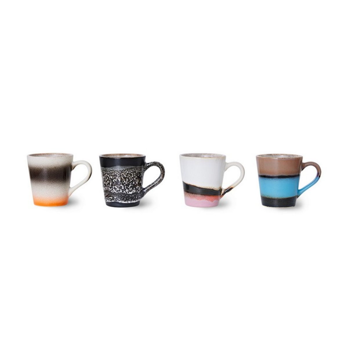 Tasses à espresso Funky set de 4 multicolore, HKLIVING