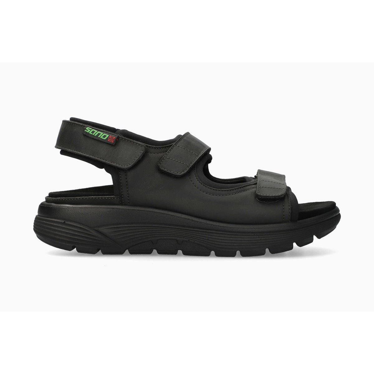 Sandales en cuir textile WILFRIED noir 5149, MEPHISTO