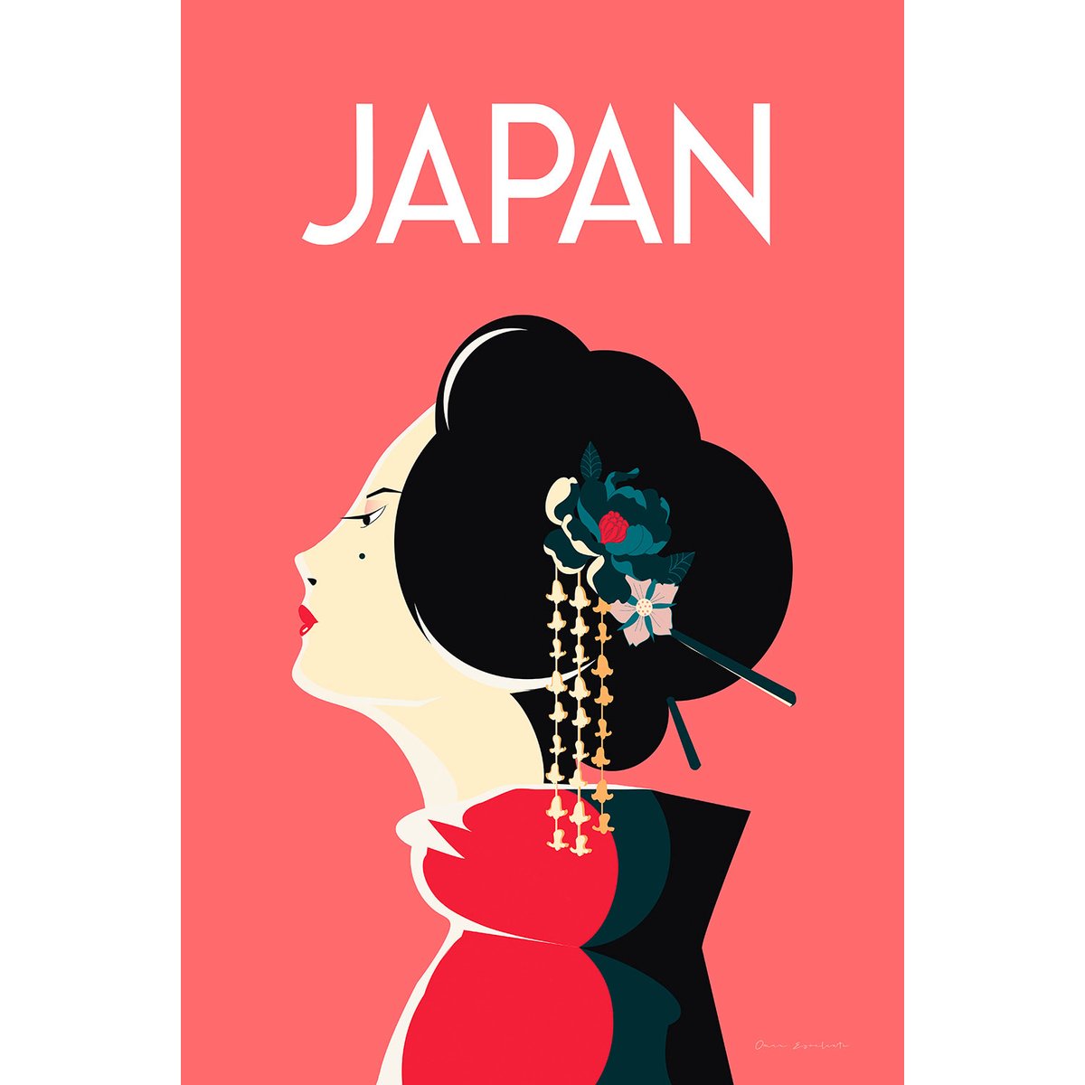 Tableau de voyage Japon et tradition tableau alu dibond, HEXOA