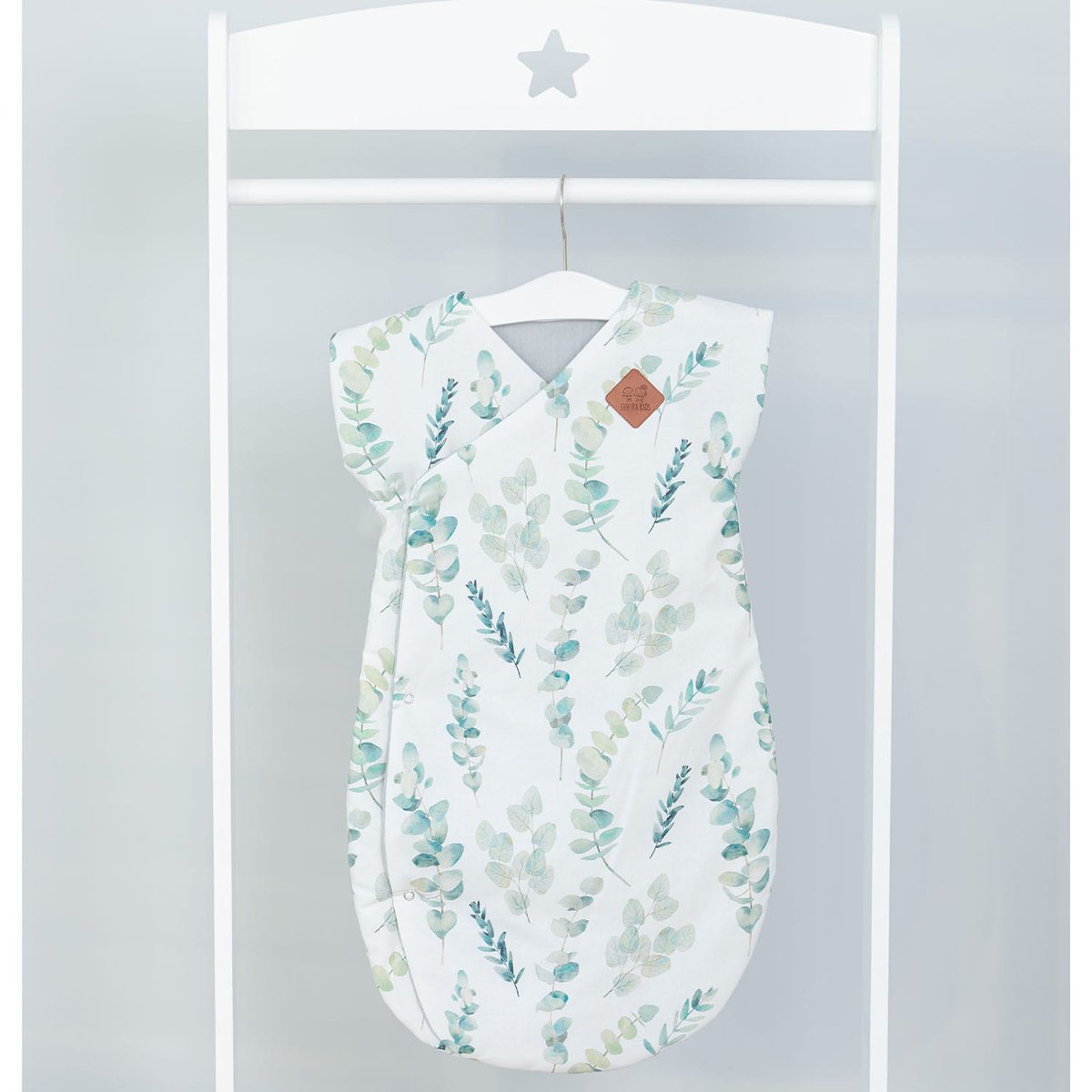 Gigoteuse légère TOG 1,5 kimono EUCALYPTUS vert de gris, SEVIRA KIDS