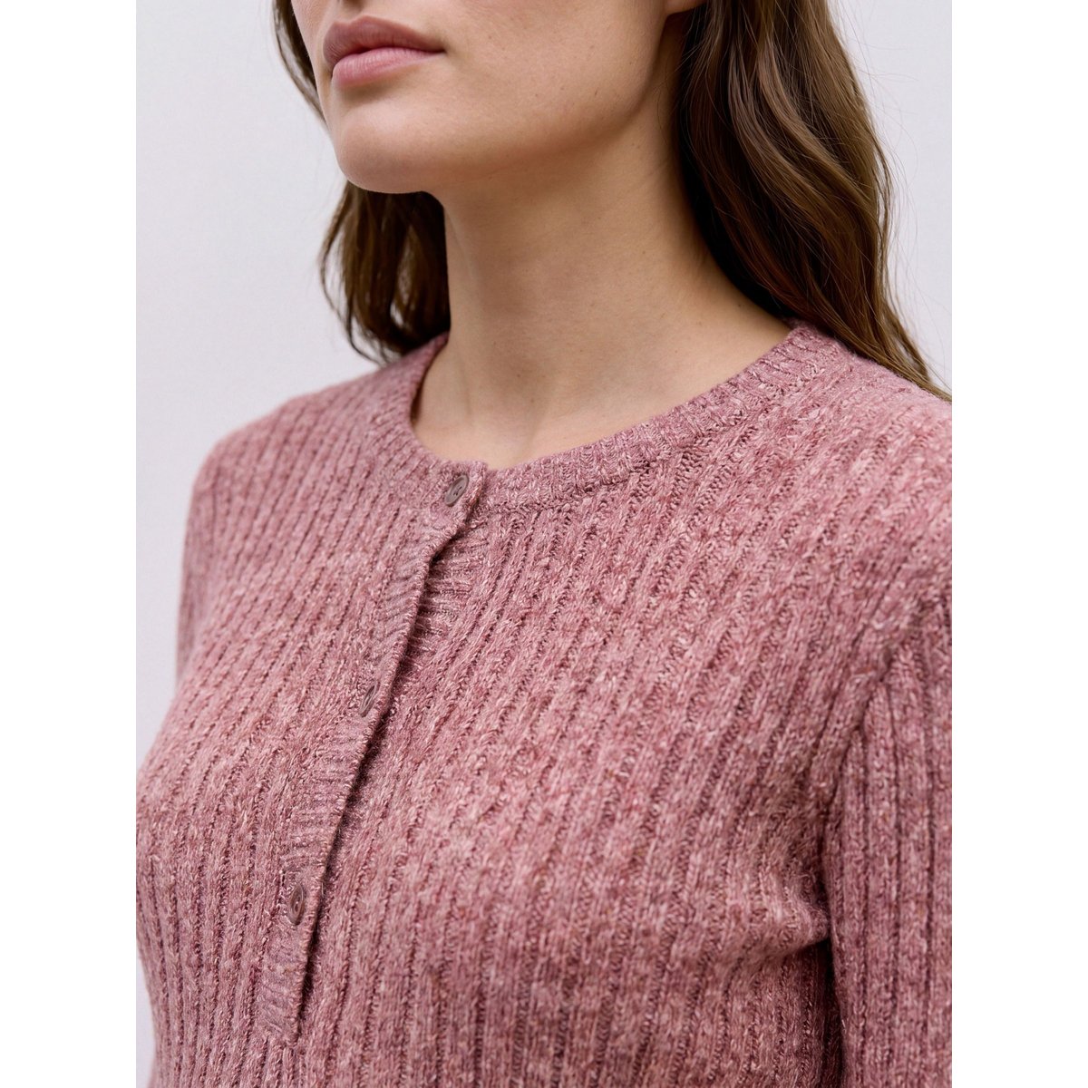 Pull En Maille rose taupe, MAMA LICIOUS