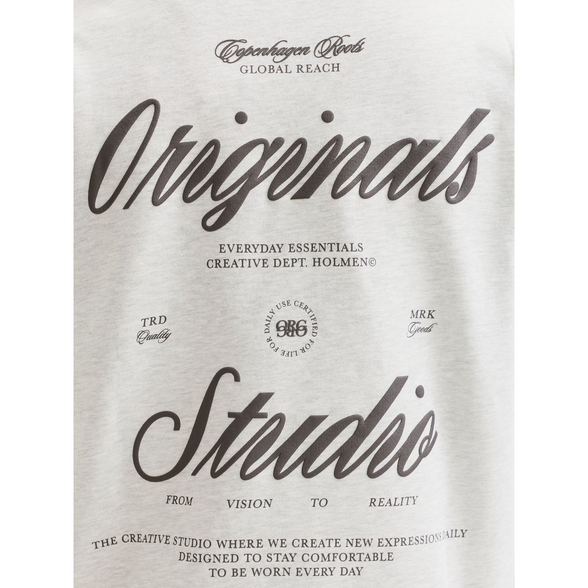 Sweat-Shirt white melange, JACK & JONES