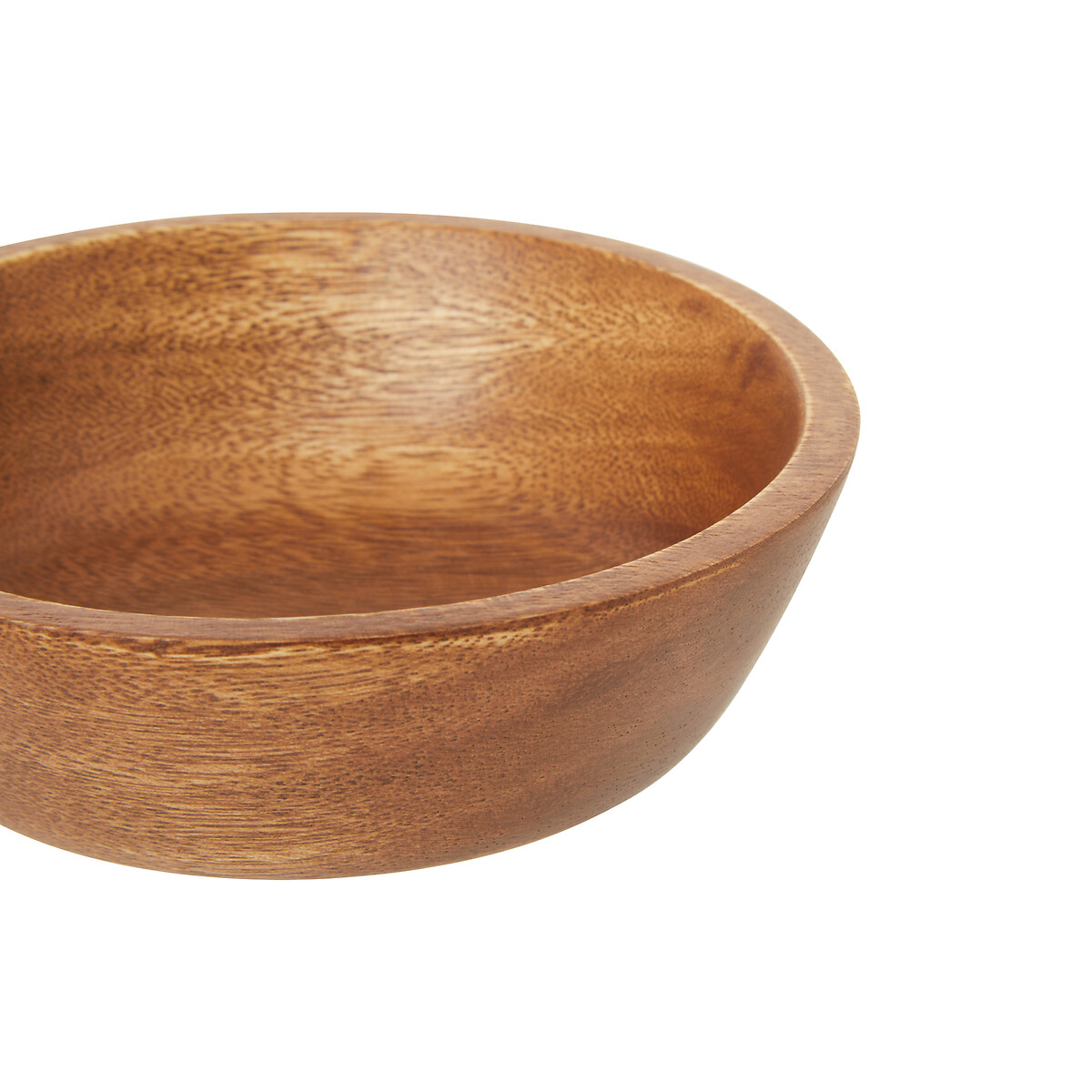 Small Organic Acacia Wood Tapered Bowl brown, SO'HOME