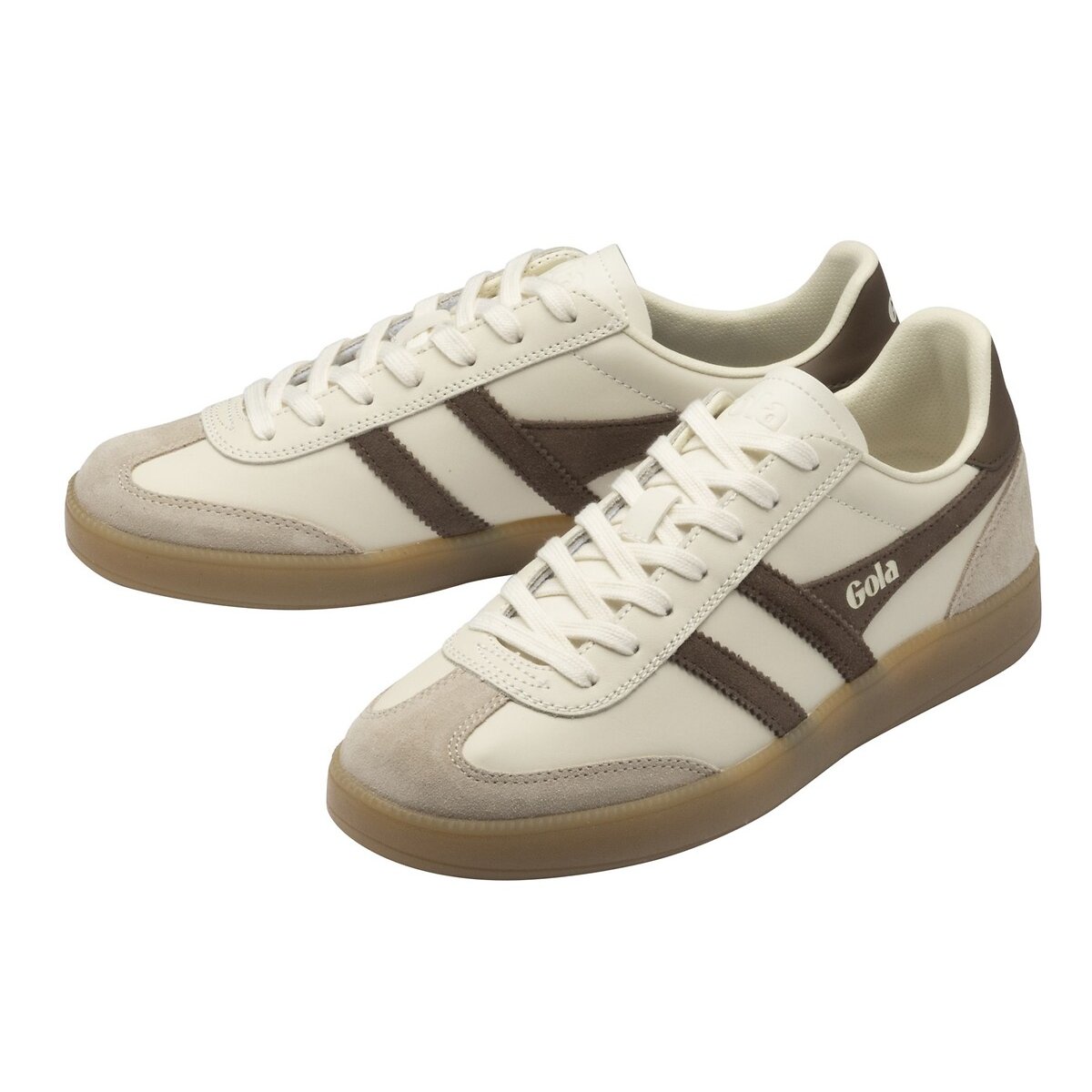 Zapatillas de piel, VIPER LEATHER crudo/marrón, GOLA