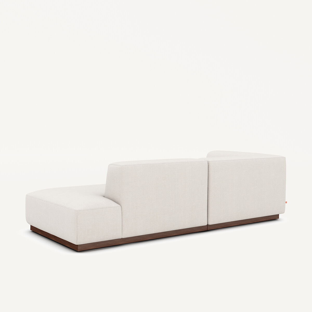 Ecksofa, links, aus Baumwolle und Leinen, JACOPO beige, AM.PM