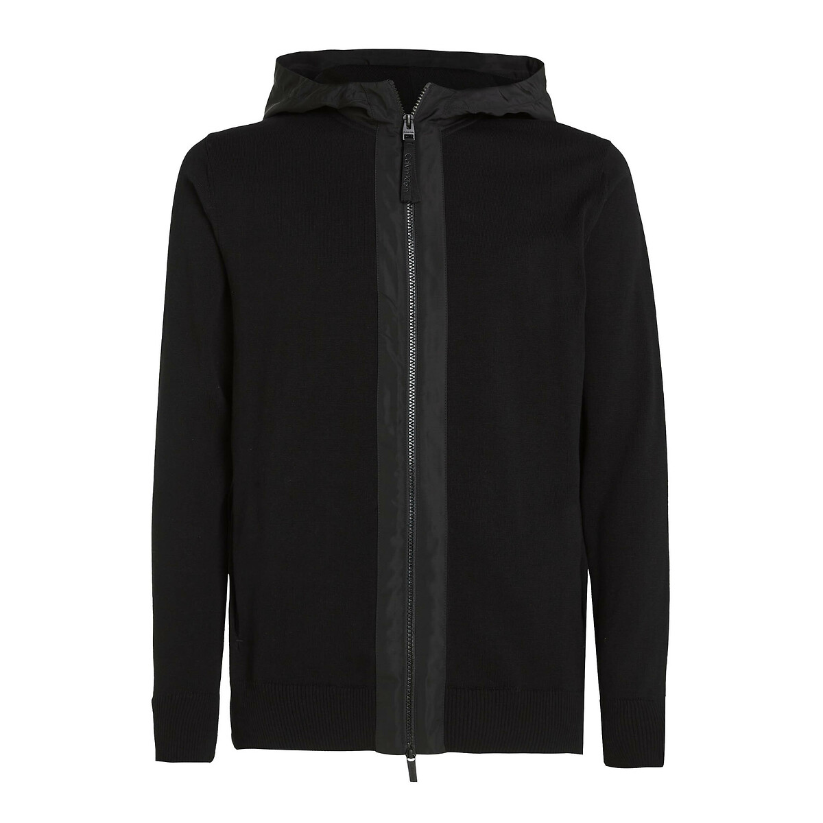 Cotton Hooded Jacket with Zip Fastening 90006527, CALVIN KLEIN