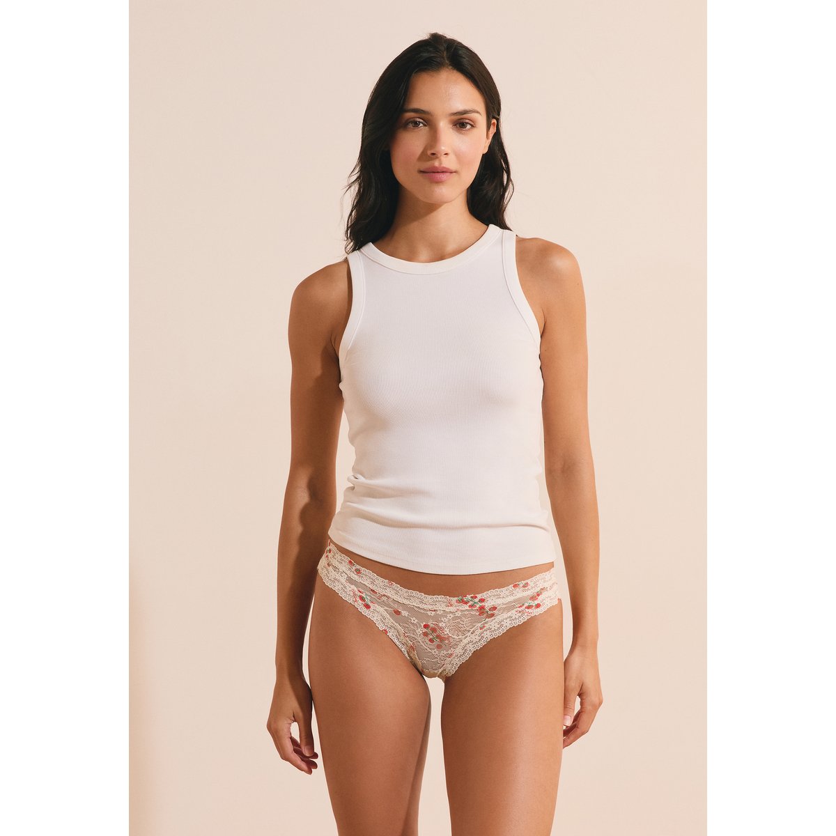 Culotte avec dentelle BETTY blanc, ETAM