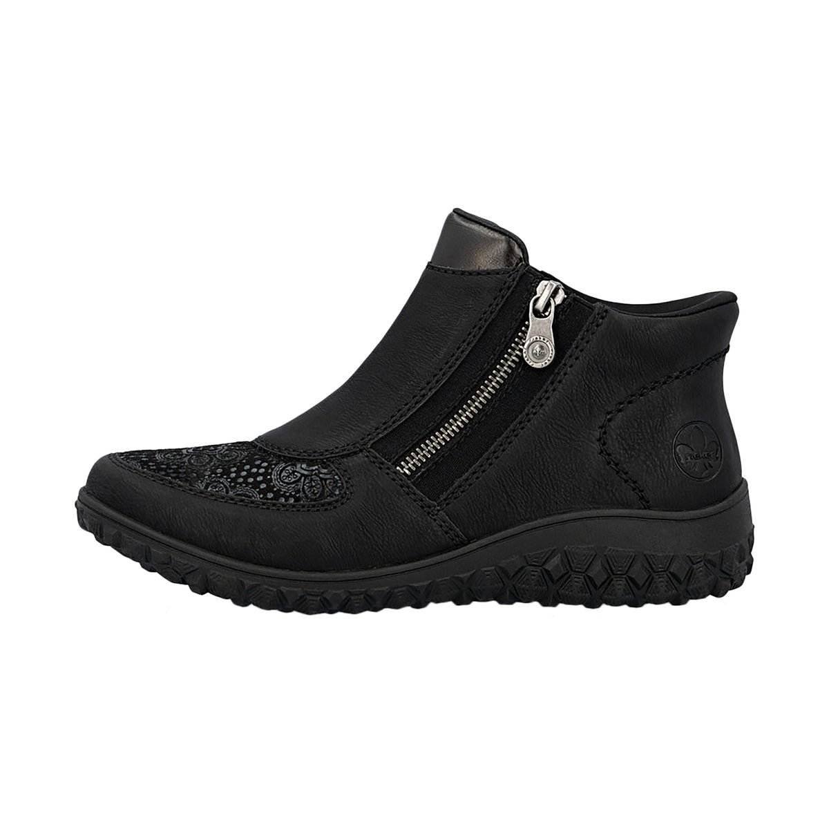 Basket Montante à Zip Belinga noir, RIEKER