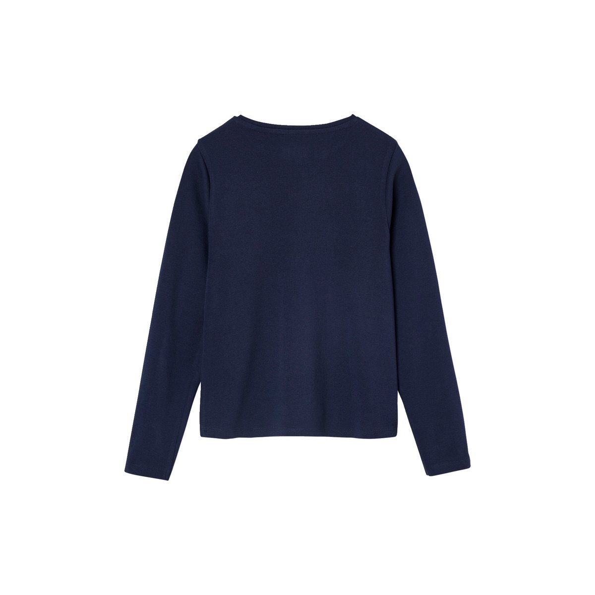 Tee-shirt sport motif tennis manches longues marine, VERTBAUDET