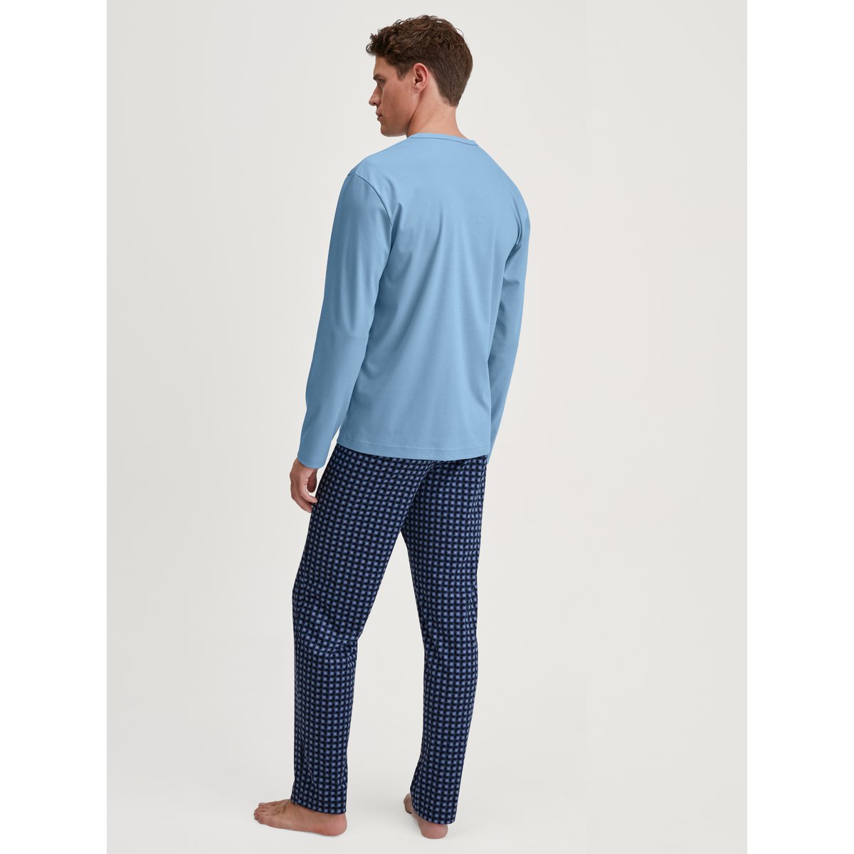 Pyjama, longue manches longues Coton RELAX STREAMLINE lac glacier, CALIDA