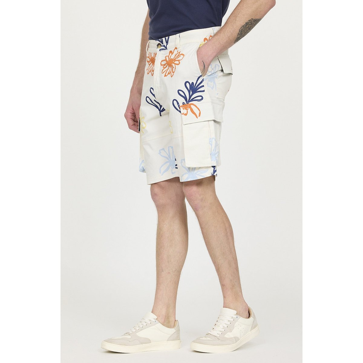 Short coton regular NOCK aop fleur, LEE COOPER