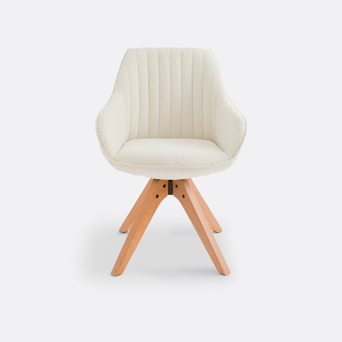 Fauteuil de bureau bouclette, Jimeo ecru, LA REDOUTE INTERIEURS