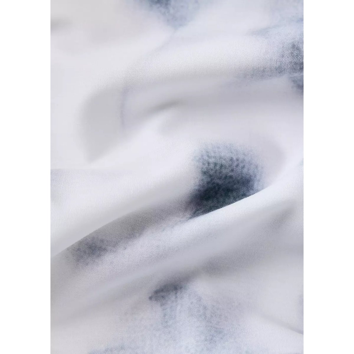 Housse de couette percale de coton estompé Lit 135/140 cm bleu, MANGO HOME