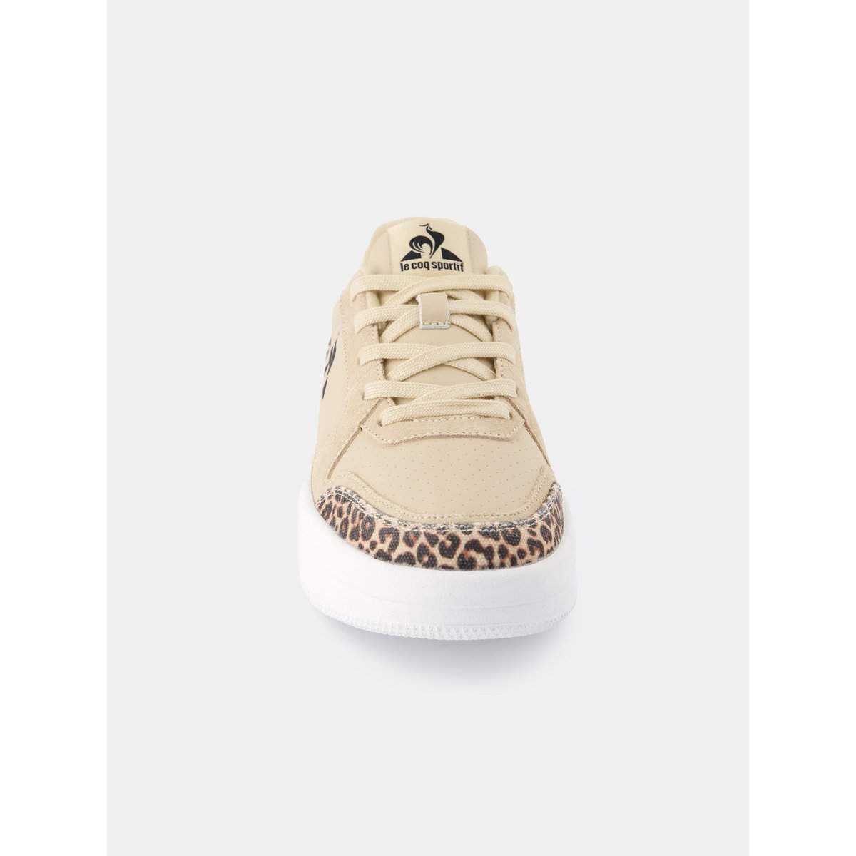 Sneakers de ville compensées en cuir LCS Billie frosted almond, LE COQ SPORTIF
