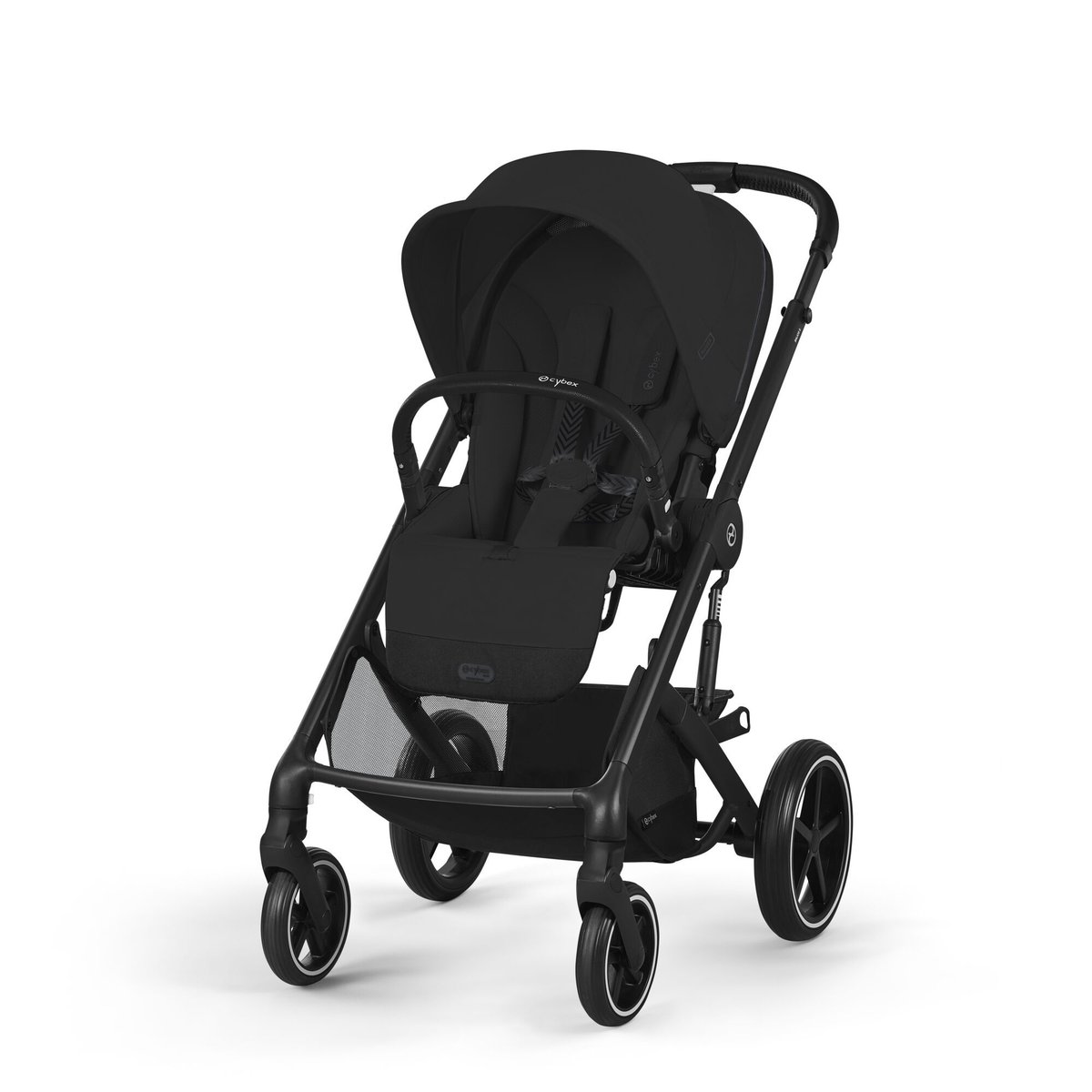 Poussette duo tout terrain Balios S Lux 4 avec nacelle pliable noir moon black, CYBEX