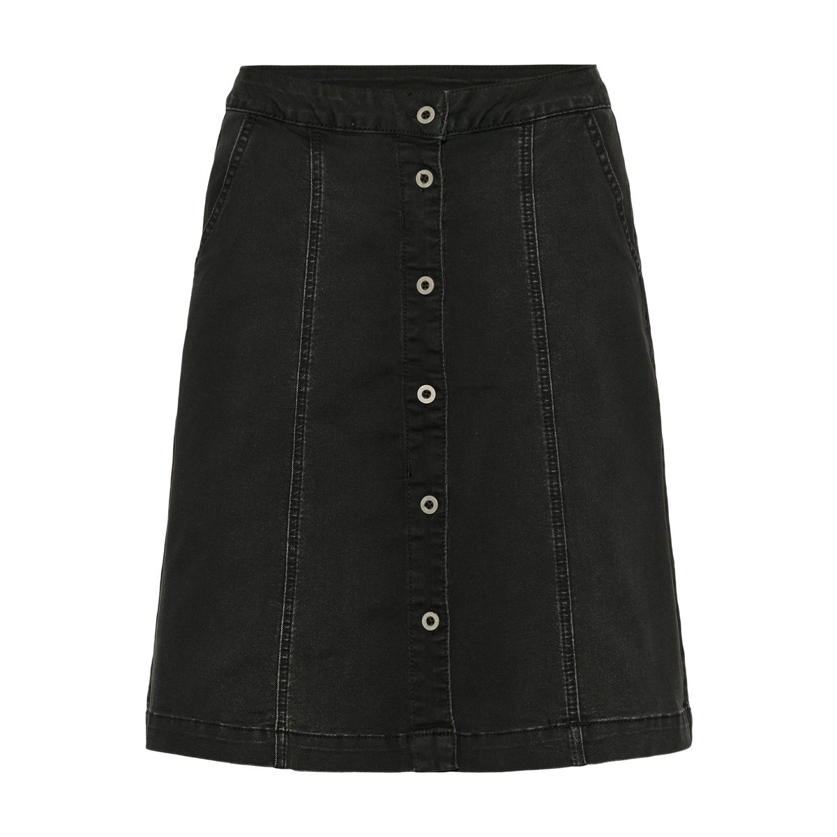 Jupe en jean noir black washed denim, CREAM