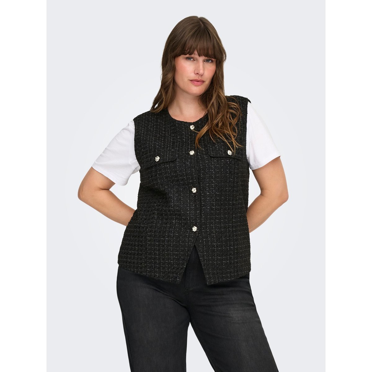 Gilet noire - black, ONLY CARMAKOMA