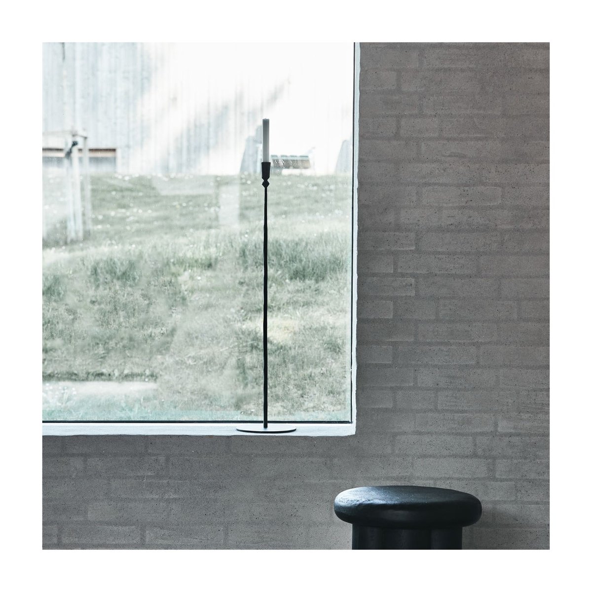 Bougeoir Trivo h 70 cm noir, HOUSE DOCTOR