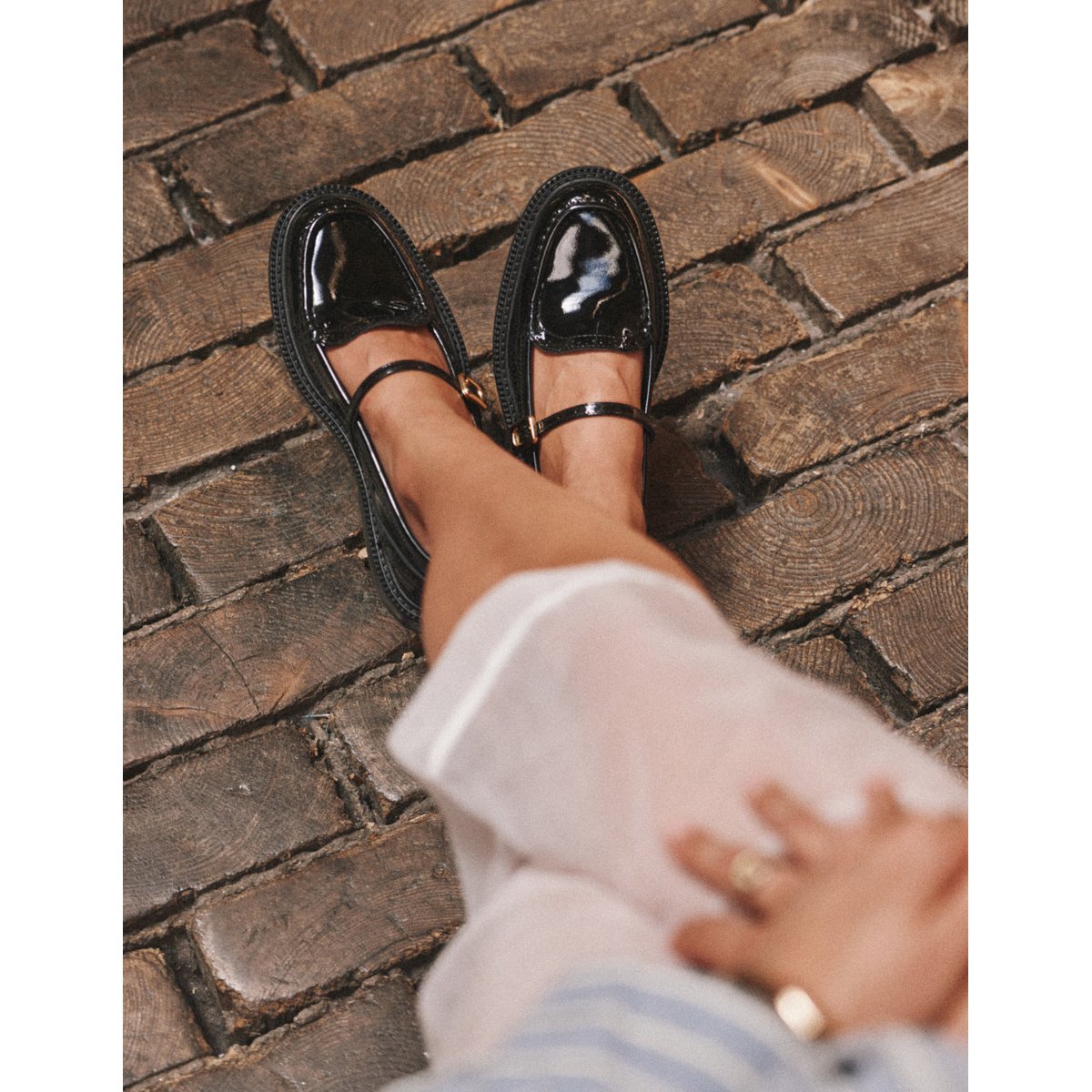 Derbies YLEN cuir verni noir, ODAJE