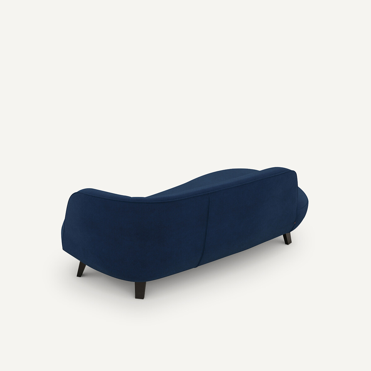 Canapé dormeuse, en velours, ROSEBURY bleu nuit, AM.PM X EMMANUEL GALLINA