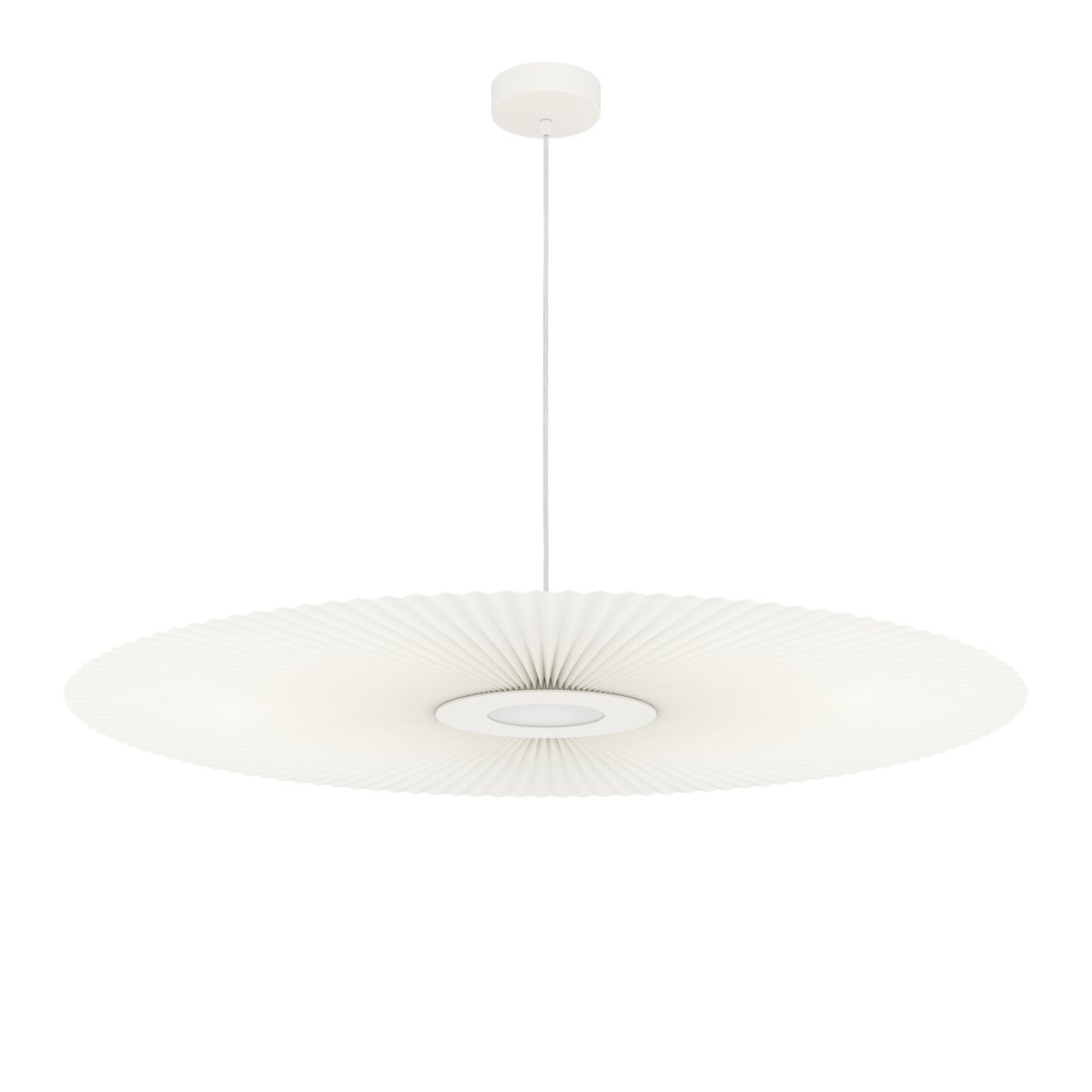 Suspension plafonnier plissée 120 cm, CARMEN blanc, HARTO