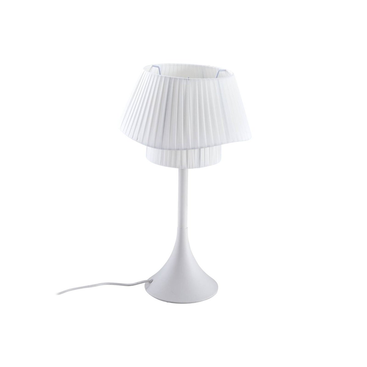 Lampe à poser en métal, Eryndor blanc, LINDBY