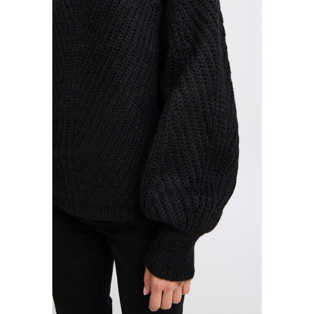 Knitted pullover noir black, B.YOUNG