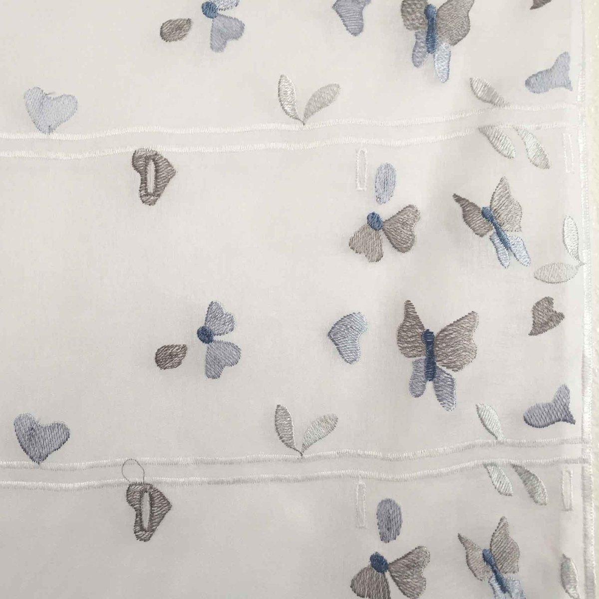 Modulable bucolique et brodé bleu, LINDER