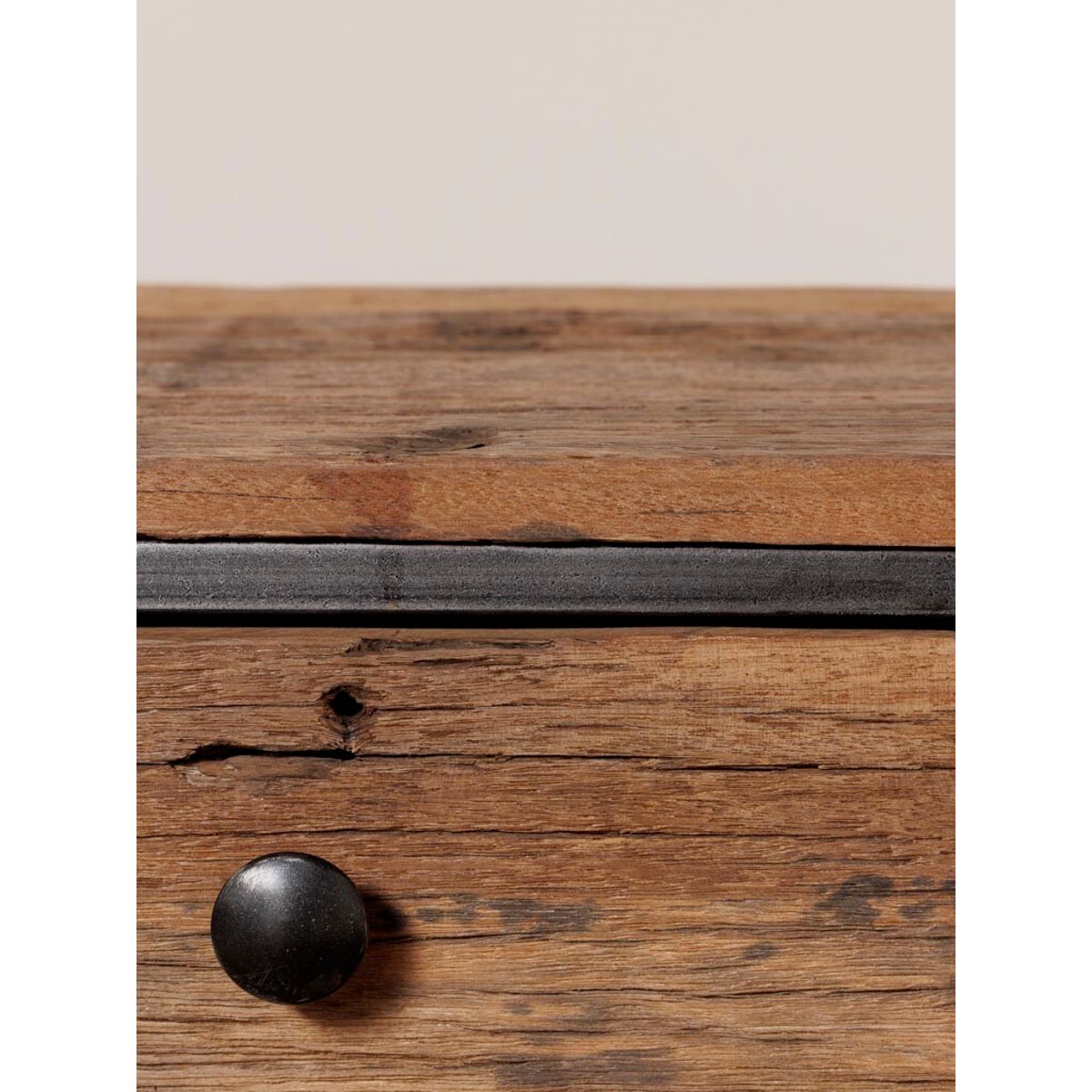 Table de chevet en bois GALION bois fonce, CHEHOMA