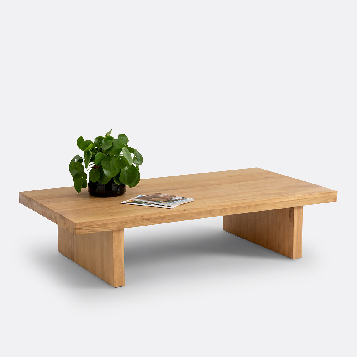 Table basse chêne massif L150 cm, Vova chêne, LA REDOUTE INTERIEURS