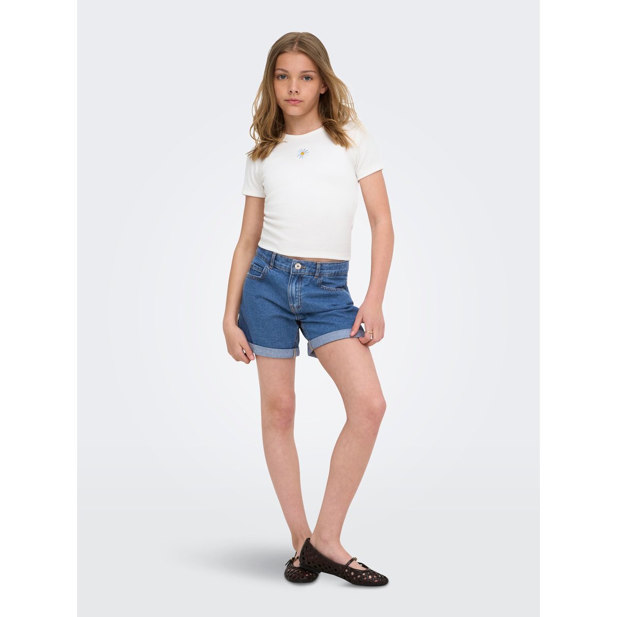 Short En Denim medium blue denim 1, KIDS ONLY