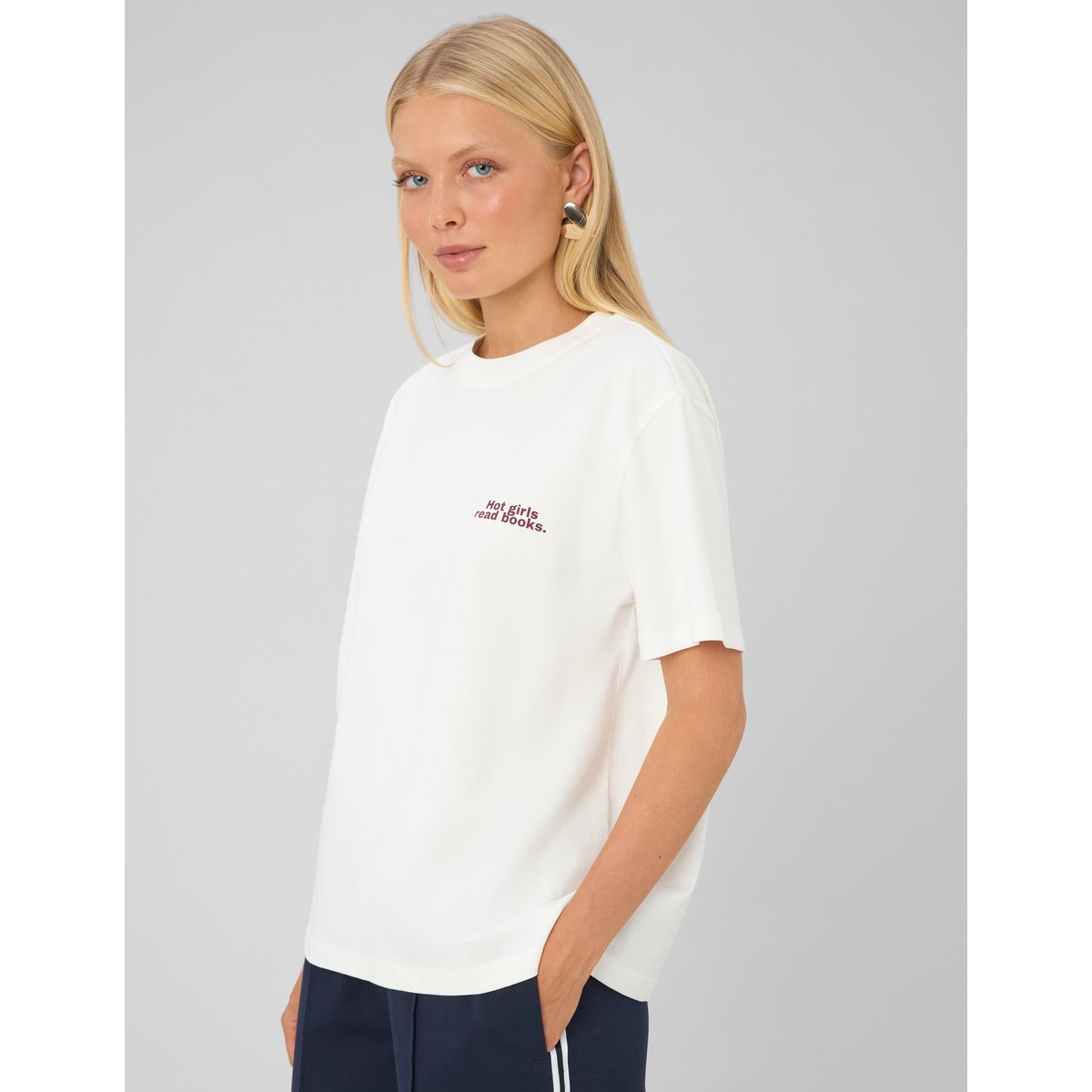 T-shirt imprimé blanc écru, BZB