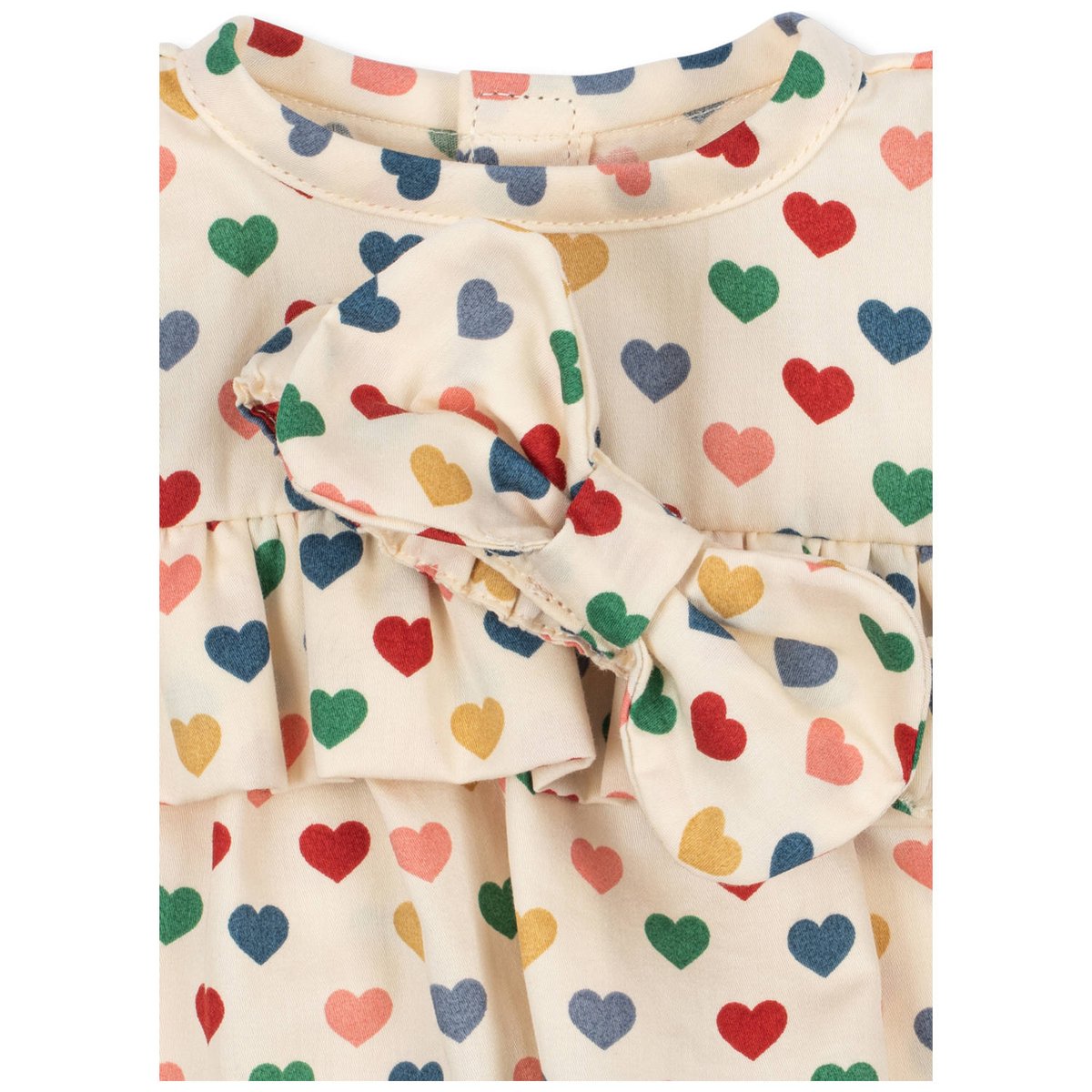 Robe et bandeau pour poupée blanc, bleu, rouge, KONGES SLOJD
