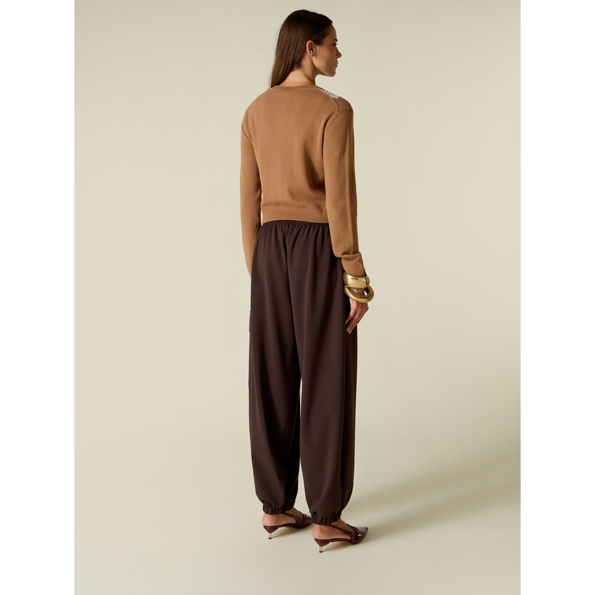 Pantalon cargo marron, OLTRE