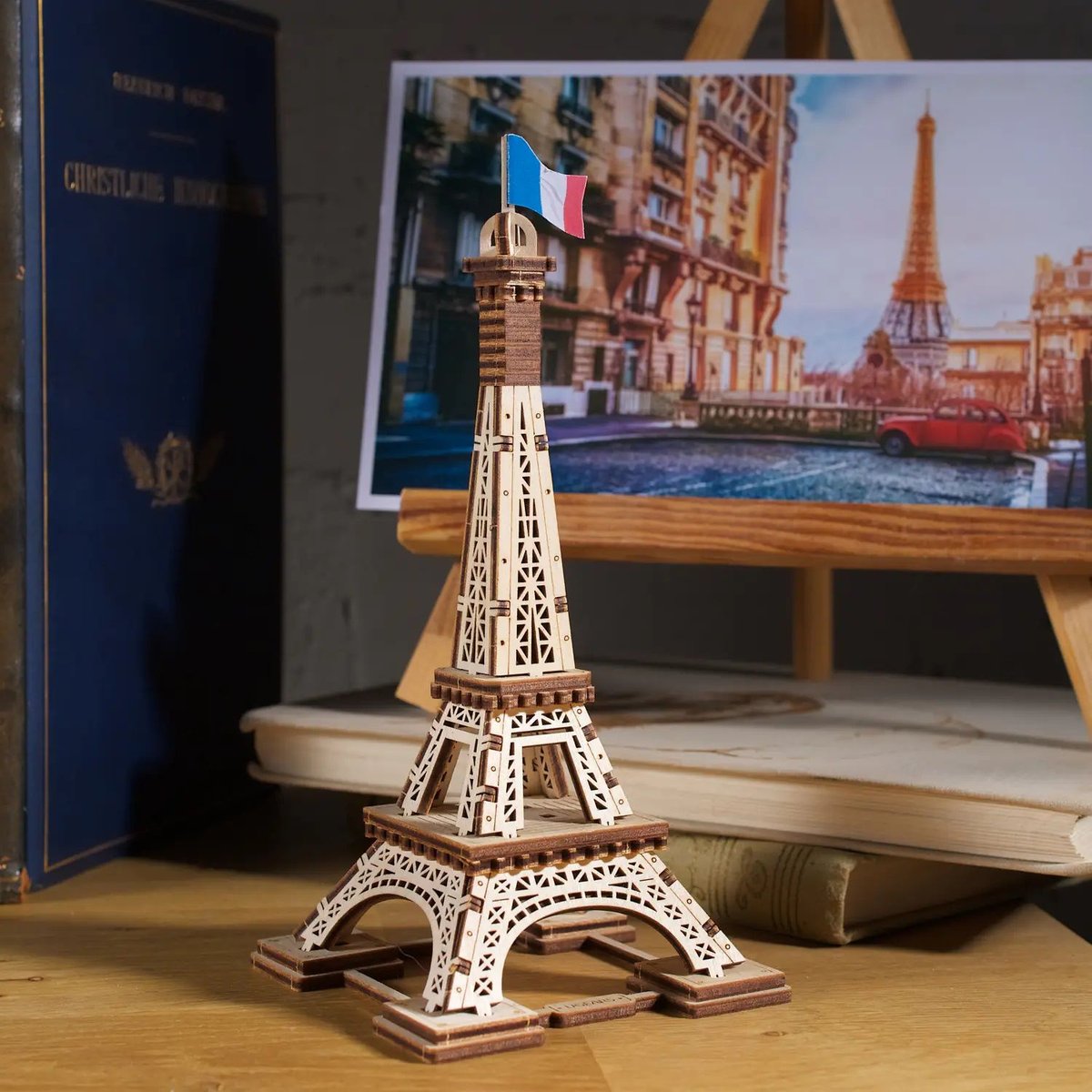 Puzzle 3D Mini Tour Eiffel beige, UGEARS