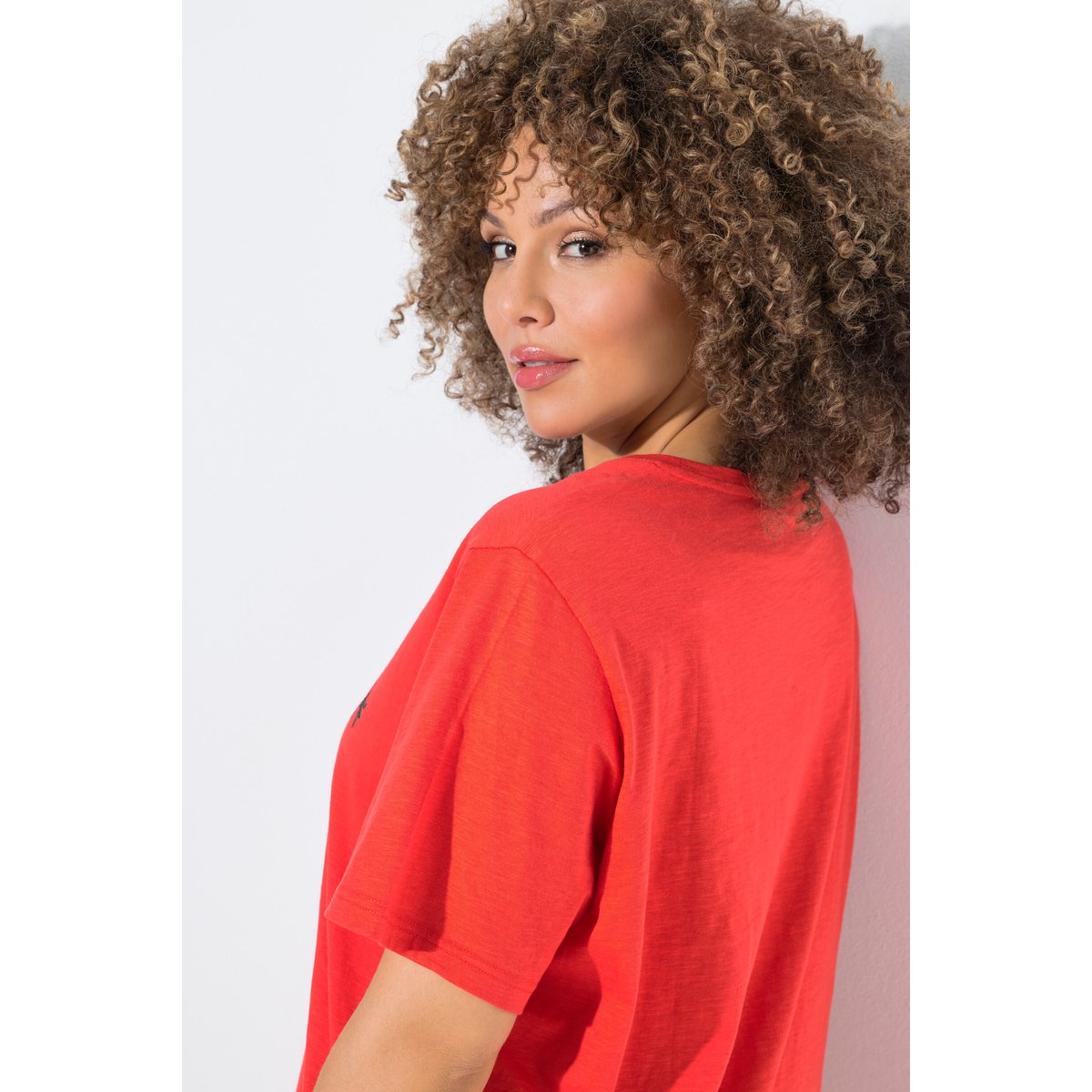 T-shirt motif fraises corail, ULLA POPKEN