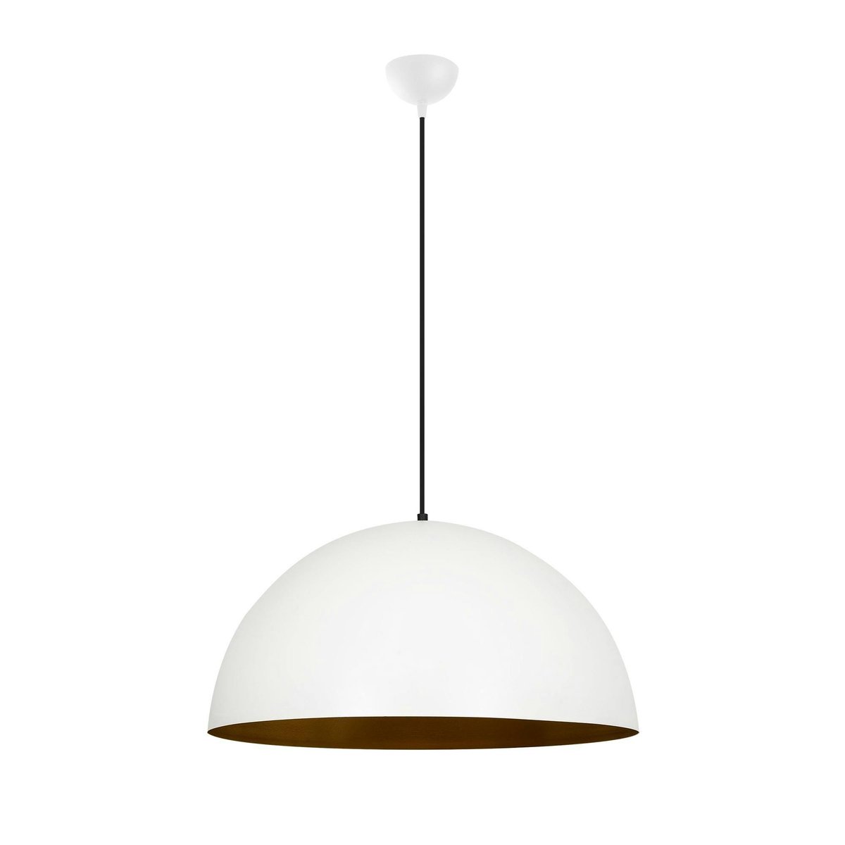 Suspension dôme en métal Ø60 SILE blanc, PIER IMPORT