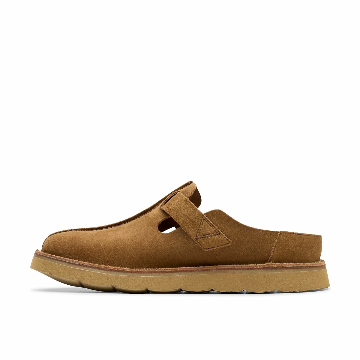 Gesloten muiltjes in suède leer Solsbury kastanje, CLARKS