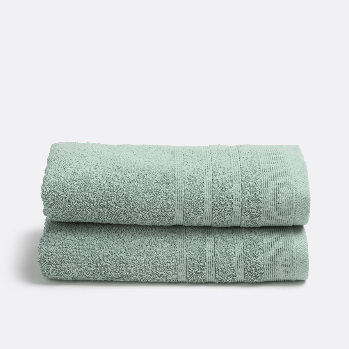 Lote de 2 toalhas em turco 600 g/m2, Zavara azul-cristalino, LA REDOUTE INTERIEURS