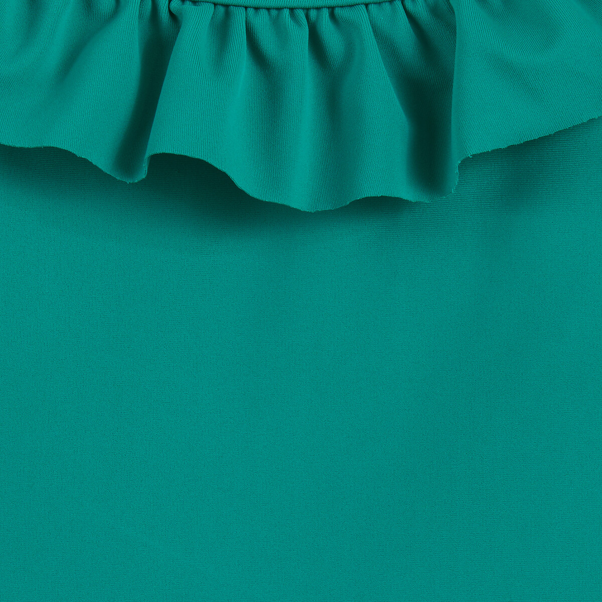 Ruffled Neckline Swimsuit green, LA REDOUTE COLLECTIONS