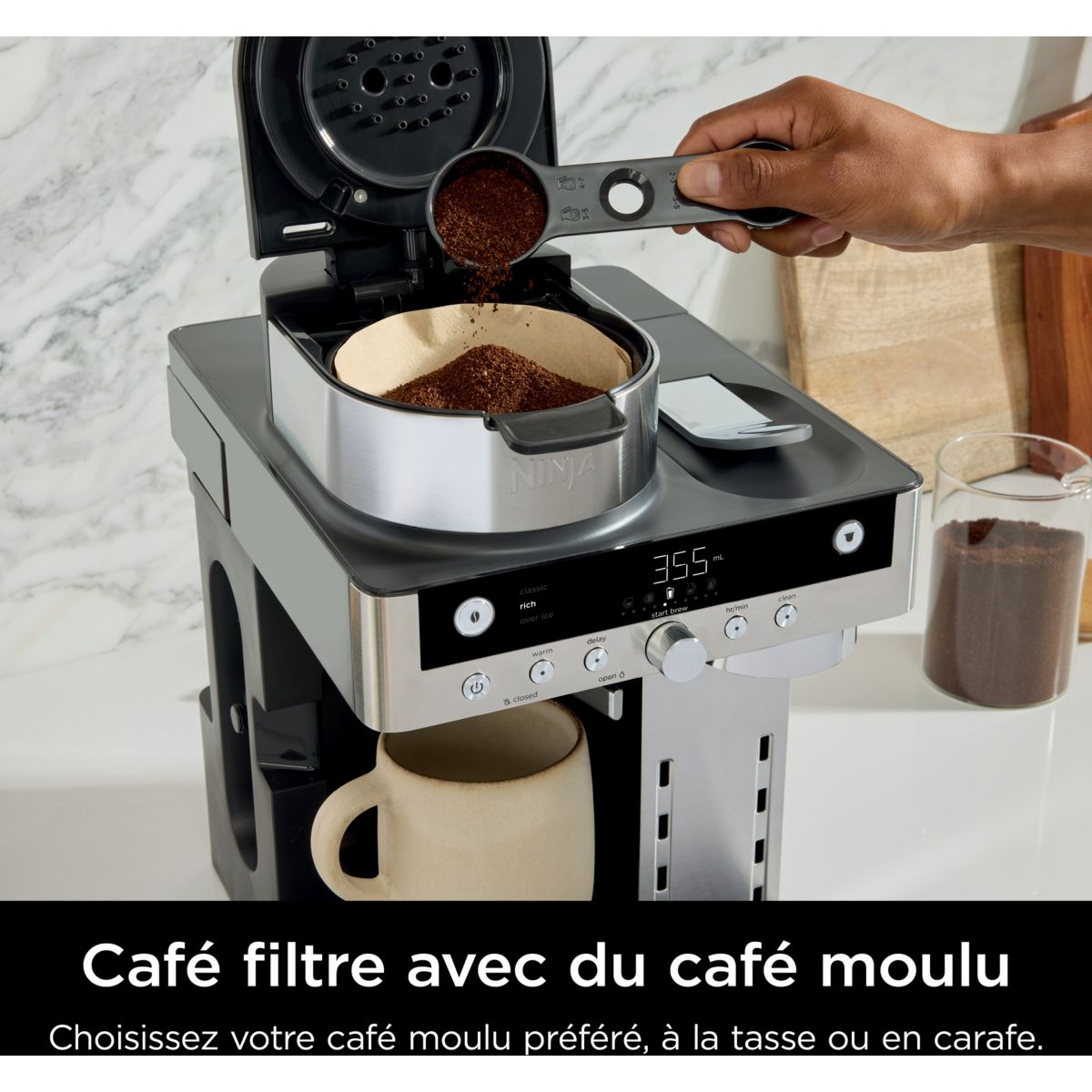 Cafetière filtre et capsules avec mousseur intégré CFN803EU couleur unique, NINJA