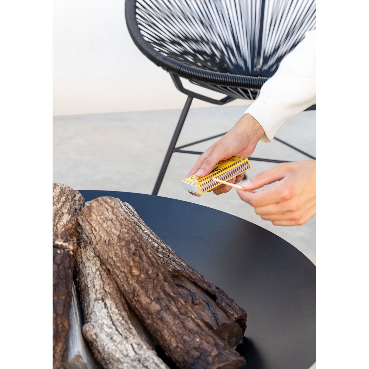 Brasero d'extérieur FIRE BOWL noir, CREATE