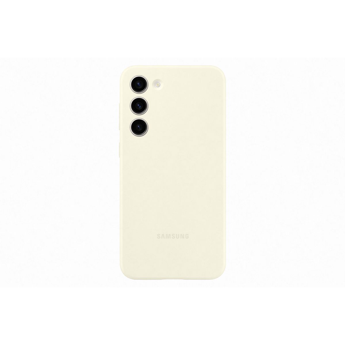 Coque S23+ Silicone Cotton blanc, SAMSUNG