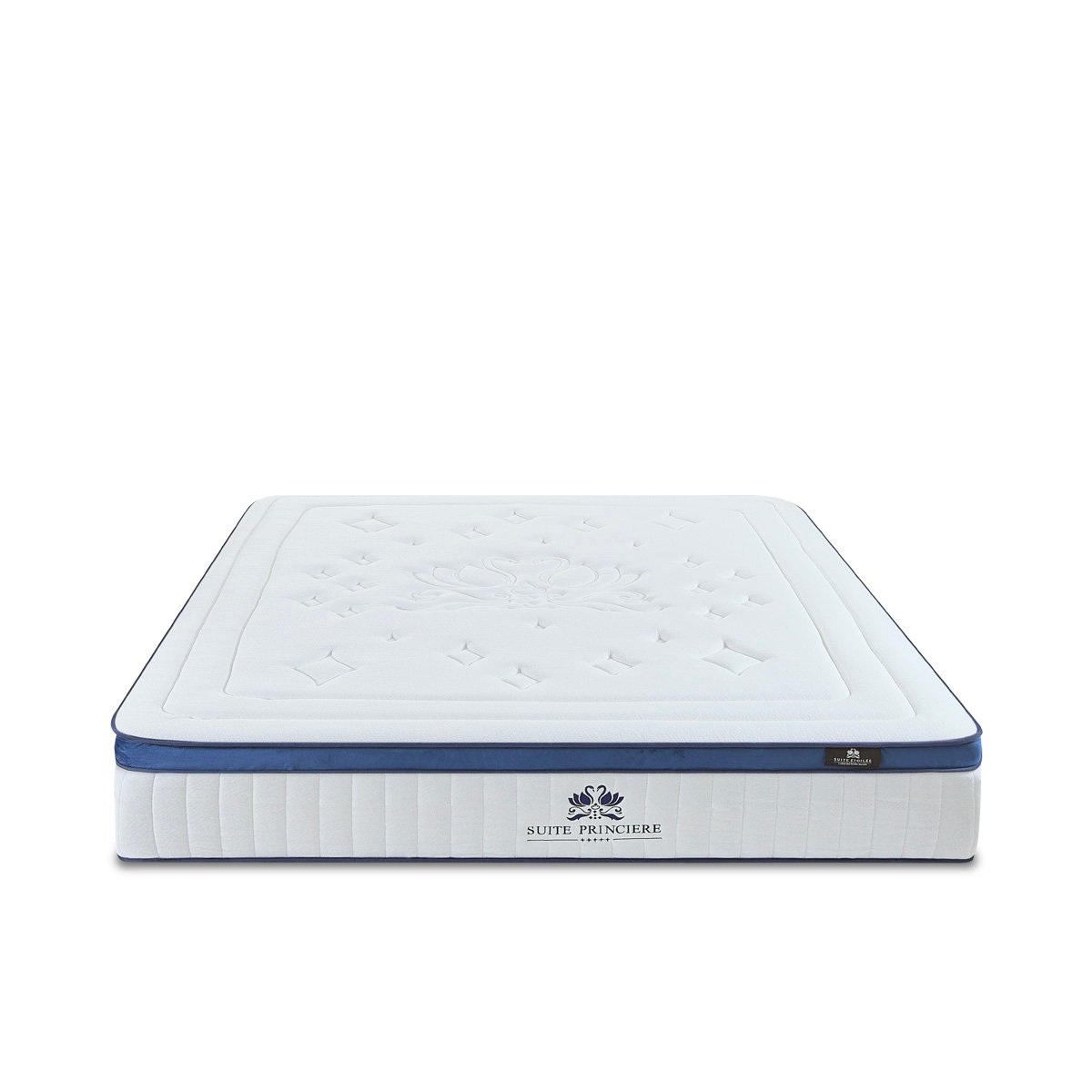 Matelas Micro-ressorts Suite Princière 140x190 cm Accueil Mousse Supersoft couleur unique, BELLECOUR