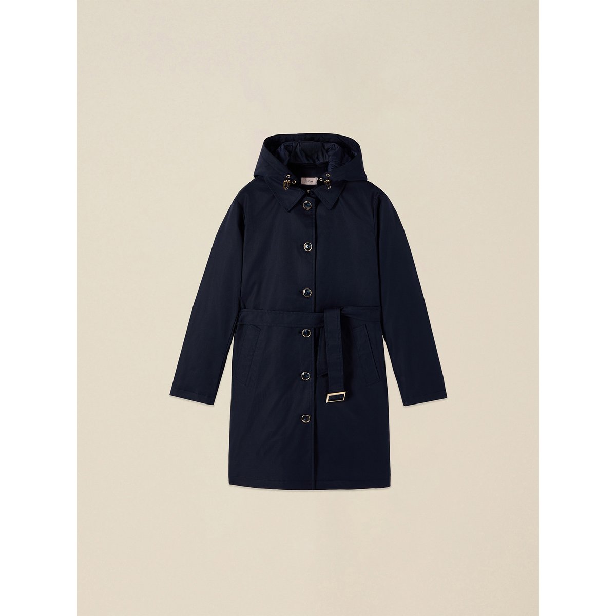 Trench matelassé midi bleu, OLTRE