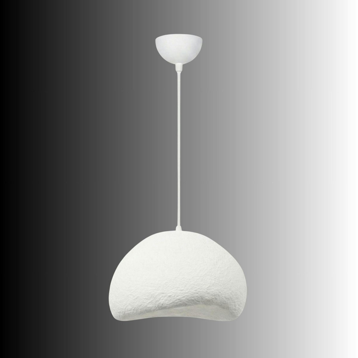 Suspension de chambre blanche design 50 cm NOXIS blanc, PIER IMPORT